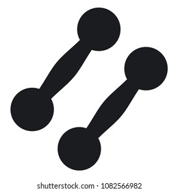 Vector illustration dumbbells icon