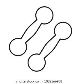 Vector illustration dumbbells icon