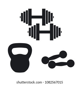Vector illustration dumbbells icon