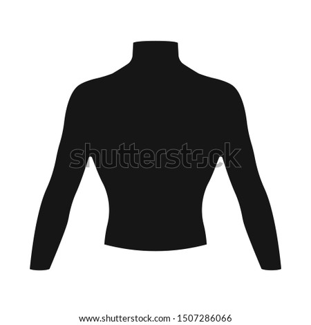 Vector illustration of dummy and torso icon. Graphic of dummy and male stock vector illustration.