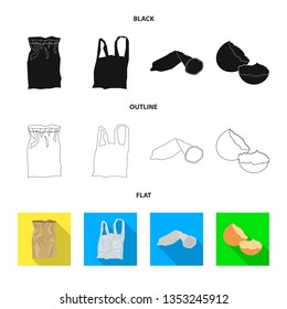 Vector illustration of dump  and sort logo. Collection of dump  and junk vector icon for stock.