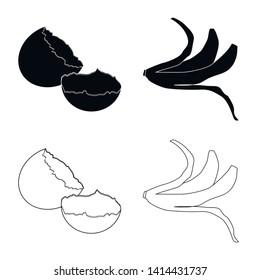 Vector illustration of dump  and sort logo. Collection of dump  and junk vector icon for stock.