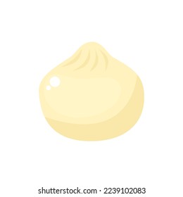 vector illustration of dumplings isolated on a white background. Xiaolongbao