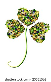 vector illustration of dutch clover