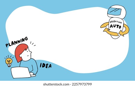Vector illustration of DX concept. Digital transformation.