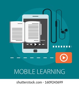 Vector Illustration Of E Learning And Online Education Concept With 