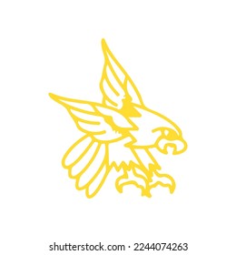 vector illustration of an eagle bird