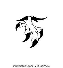 vector illustration of eagle claws