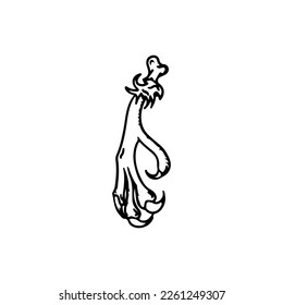 vector illustration of eagle claws