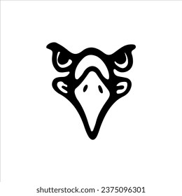 vector illustration of eagle face concept