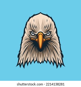 Vector illustration of eagle head