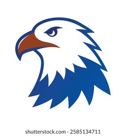 a vector illustration of eagle head