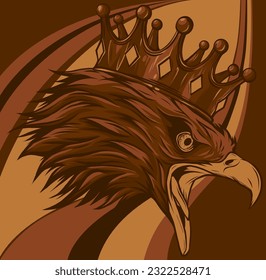 vector illustration of Eagle Head mascot design