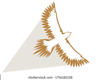 vector illustration of an eagle image