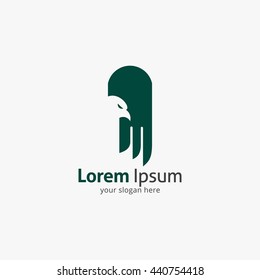 Vector illustration of Eagle Logo design vector template. flat style