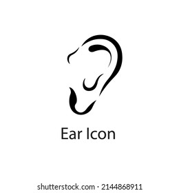 vector illustration ear icon design template
