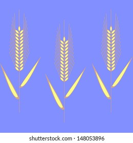 Vector illustration  of ears of wheat 2