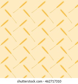 vector illustration. Ears of wheat, background