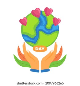 vector illustration of the earth by hand