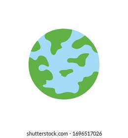 Vector illustration of earth cartoon icon
