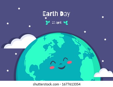 Ilustración Del Vector Del Día De La Tierra. 22 de abril Día de la Tierra