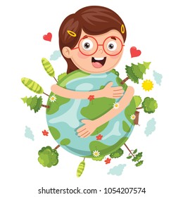 Vector Illustration Of Earth Day