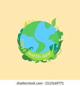 Vector illustration of earth for earth day celebration