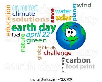ilustración vectorial del concepto gráfico del día de la tierra
