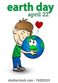 vector illustration of earth day graphic concept