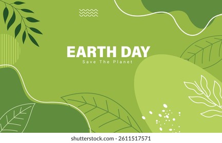 Vector illustration of "Earth Day" poster