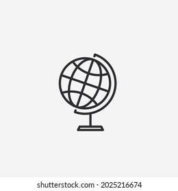 Vector illustration of earth globe icon