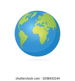 Vector Illustration : Earth Globes