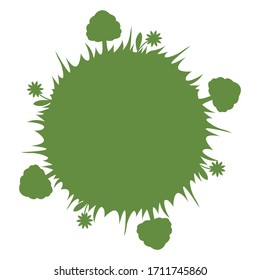 Vector illustration of the Earth. Earth logo or icon isolated on white background. Earth Day