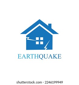 vector illustration of  Earthquake logo icon design template