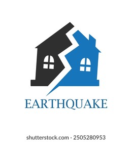 vector illustration of Earthquake logo icon design template