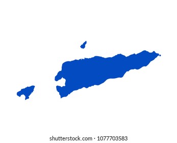 vector illustration of East Timor map