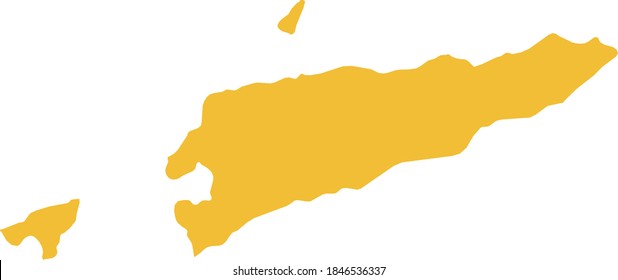 ilustración vectorial del mapa de Timor Oriental
