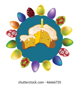 vector illustration of easter
