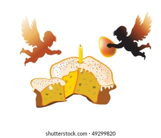 vector illustration of  easter
