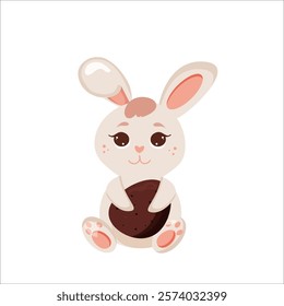 vector illustration of an Easter bunny