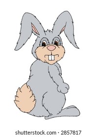 vector illustration of an easter bunny