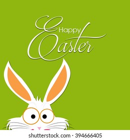 Vector illustration of Easter bunny or greeting card for Happy Easter.