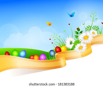 Vector illustration of Easter design template