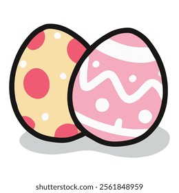 vector illustration of easter egg decoration, suited for easter day festival