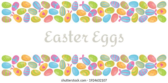 Vector illustration of the Easter egg pattern. 