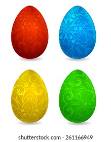 Vector illustration - easter eggs any colors