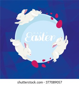 vector illustration easter, graphic elements to design flyers and discount cards