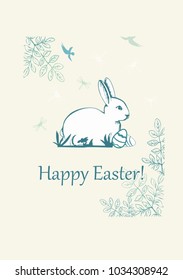 ? vector illustration of the Easter greeting card