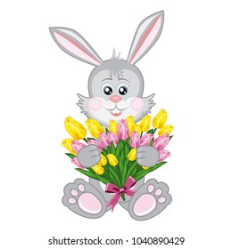 Vector illustration easter rabbit