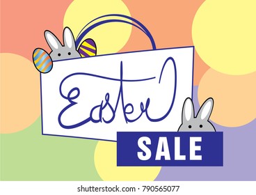 It is a vector illustration for easter sale